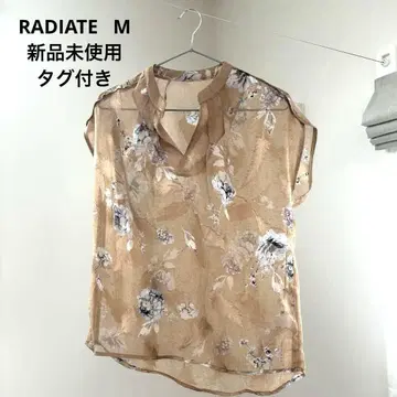 택 포함 새상품 시스루 슬리브리스 블라우스