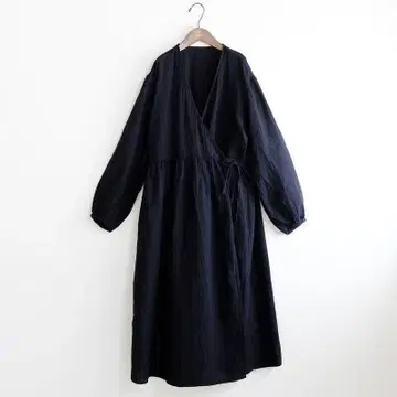 무인양품 MUJI 푹신한 거즈 롱 가디건 블랙 XL