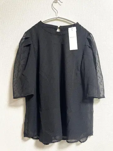 새상품 택 포함 anySiS 온워드 상의 블라우스 블랙 L 튜닉