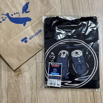 신상품 도바 수족관 발염 티셔츠 2마리 랏코 M 키라짱 메이짱