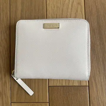 kate spade 이중 접이식 지갑 아이보리