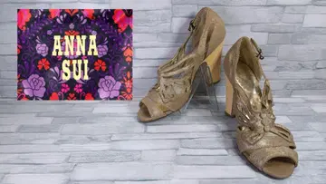 ANNA SUI 버터플라이 스트랩 샌들 안나수이 골드 23.5