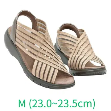 새상품! 랙랙 플라잉 스트레치 샌들 베이지 M(23.0~23.5cm)