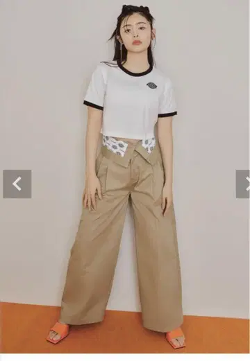 [ LILY BROWN Dickies ] 874 하이웨스트 치노 팬츠