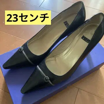Stuart Weitzman 블랙 하이힐 스틸레토 23 36