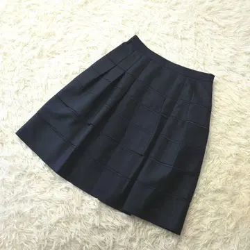도쿄 스타일 무릎 위 스커트 티어드 오피스 포멀 블랙 M