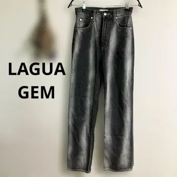 LAGUA GEM CONTRAIL BLEACH STRAIGHT DENIM