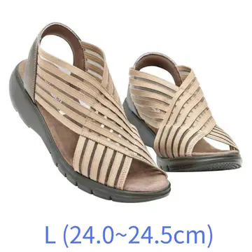 새상품! 랙랙 플라잉 스트레치 샌들 베이지 L(24.0~24.5cm)