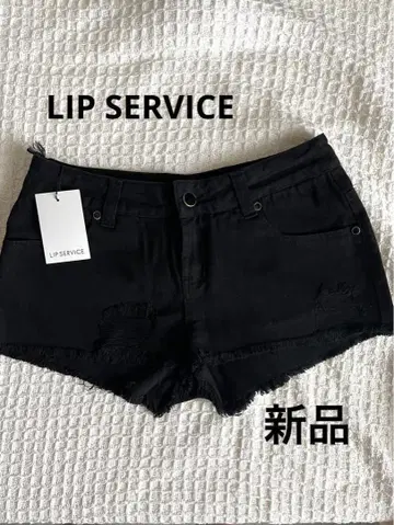 새상품 LIP SERVICE 블랙 데님 숏 팬츠