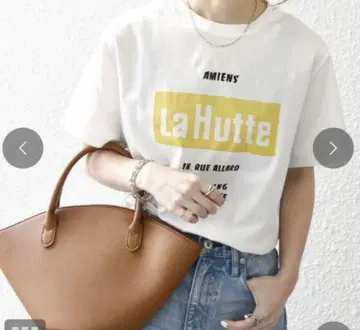 [ 새상품 택 포함 ] La Hutte 디자인 로고 티셔츠