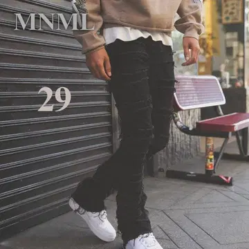 MNML 스키니 데님 29 블랙