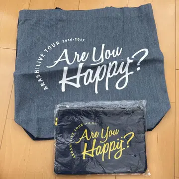 아라시 Are you Happy? 토트백 파우치 세트