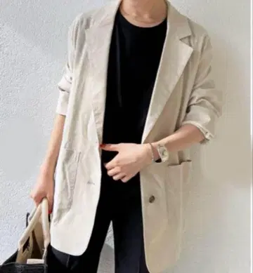 spick&span 23SS 레이온 린넨 자켓 베이지 38