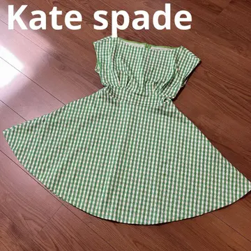 가격 대폭 인하 새상품급 Kate spade 깅엄 체크 반팔 미니 원피스
