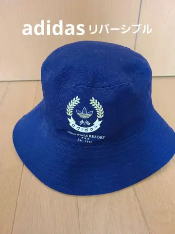 아디다스 리버서블 버킷 햇 네이비 화이트