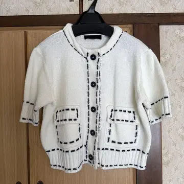 ZARA 스티치 니트 가디건