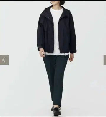 무인양품 턱 테이퍼드 팬츠 M 네이비