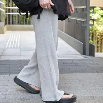Spick & Span 라메 세미 와이드 이지 팬츠