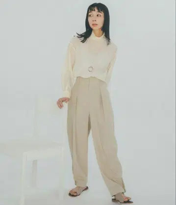 MARW UNITED ARROWS 벌룬 턱 팬츠 36