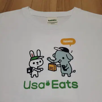 새상품급 LAUNDRY Usa Eats GOOD 티셔츠