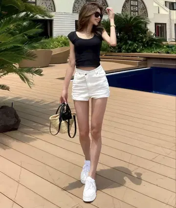 DIANTE 롤업 숏팬츠