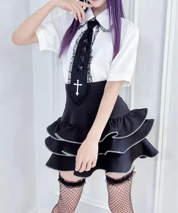 새상품 마즈 MARS ZIP 프릴 치마바지 블랙 프리 사이즈