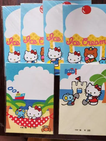 레트로 키티 엽서 H11 산리오 쇼와 레트로 묶음 판매