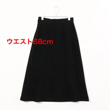 H848 블랙 포멀 롱 플레어 스커트 노브랜드