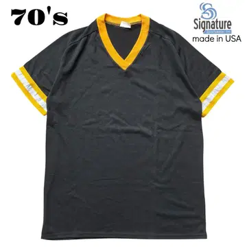 70's USA제 [SIGNATURE SPORTS WEAR] 리브 티셔츠
