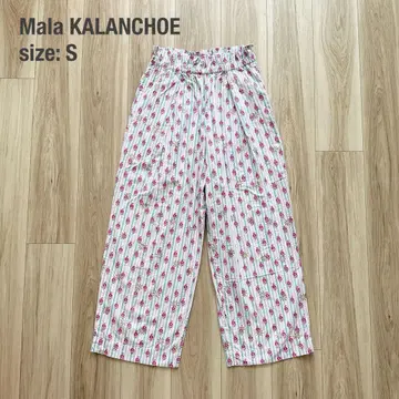 mala KALANCHOE 코튼 포플린 스트라이프 프린트 팬츠 S