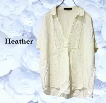 헤더 'Heather' 셔츠 블라우스 [F] 화이트 화이트 레이스 스키퍼
