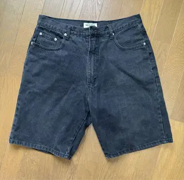 90s GUESS 데님 하프 팬츠 블랙