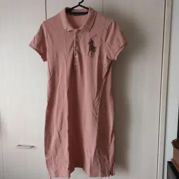 Ralph Lauren 반팔 폴로 원피스 핑크