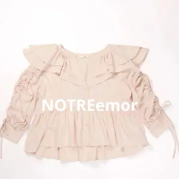 NOTREemor 프릴 디자인 블라우스
