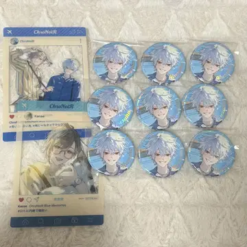 ChroNoiR Blue Memories 니지산지 쿠츠하 캔뱃지
