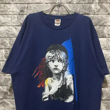 레어 Les Miserables 티셔츠 레미제라블 XL 네이비