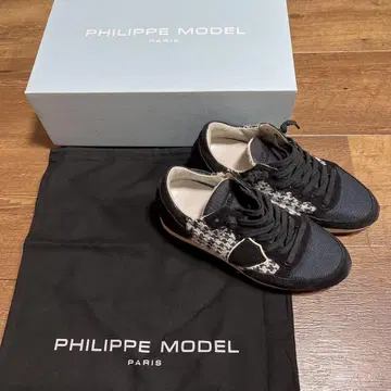 PHILIPPE MODEL 블랙 스니커즈 37