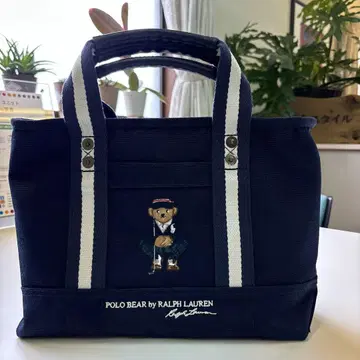 Ralph Lauren 폴로 베어 카트 백 네이비