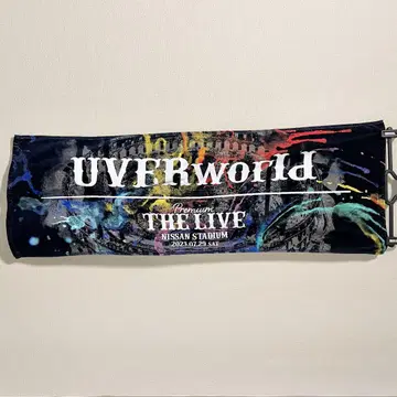 UVERworld 2023 닛산 스타디움 롱 페이스 타월 블랙