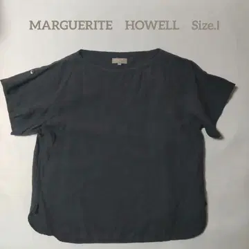 MARGUERITE HOWELL 린넨 티셔츠 Size.1 다크 그레이