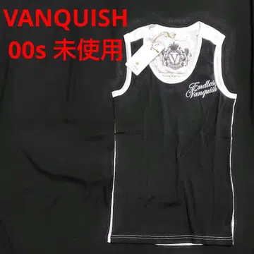 VANQUISH 미사용 전후 절개 탱크탑 44 y2k 시크 스타일 00s