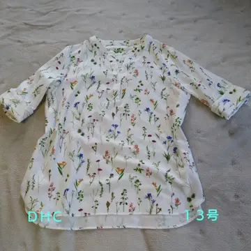 [새상품급] DHC ~ 꽃무늬 5부 소매 튜닉 size 13호