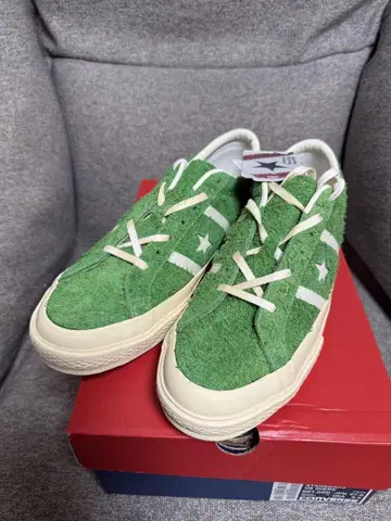 Converse 스타 앤 바즈 스웨이드 그린 27.0cm 새상품