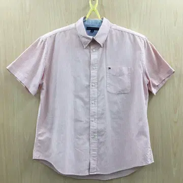 타미힐피거 스트라이프 패턴 버튼 다운 셔츠 F0626B01