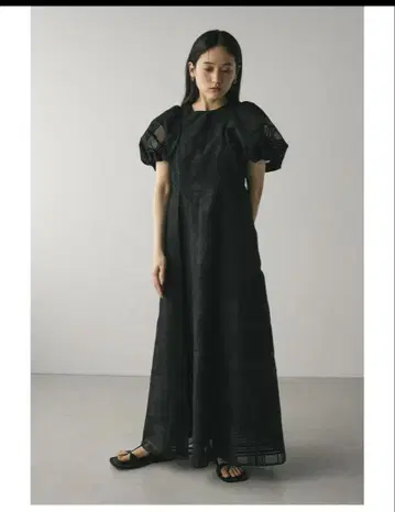 STYLEMIXER 시어 체크 원피스