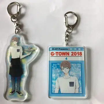 GLAY G-TOWN 2018 키링 JIRO 2종 세트