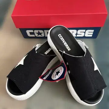 CONVERSE 블랙 통굽 샌들