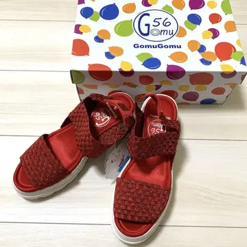 Gomu56 밴딩 고무 샌들 레드