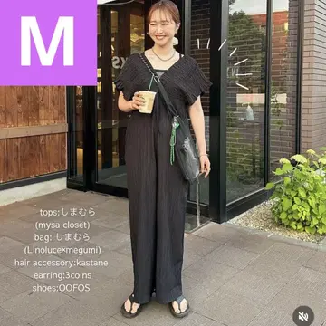 시마무라 laxdantia 셔링 살로펫 블랙 M 사이즈