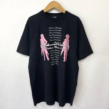 00s 사쿠라 대전 4 티셔츠 블랙 사랑에 빠지세요, 소녀들
